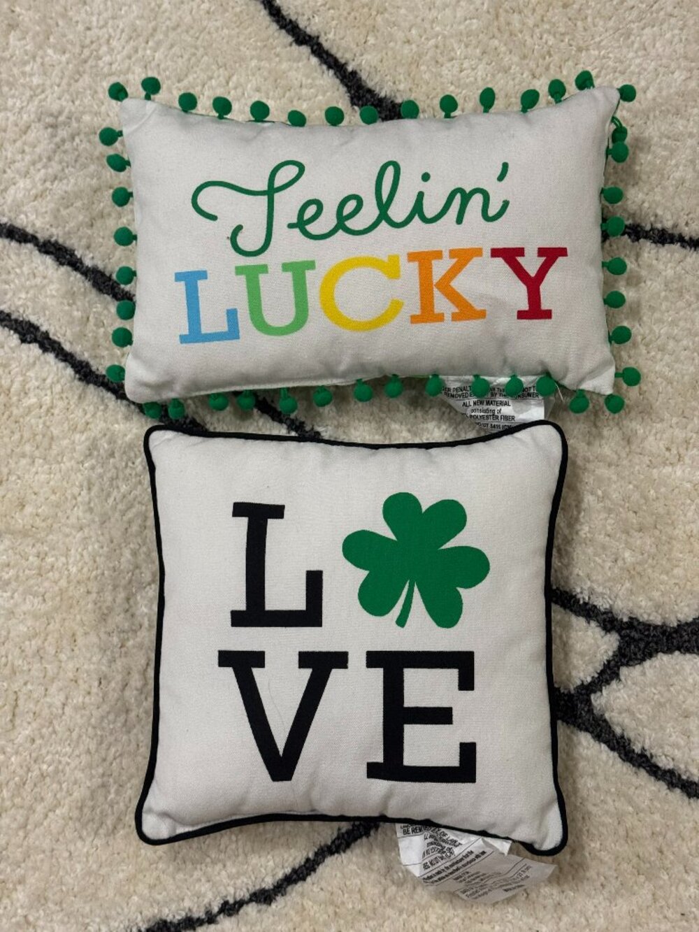St. Patrick's Day throw pillows